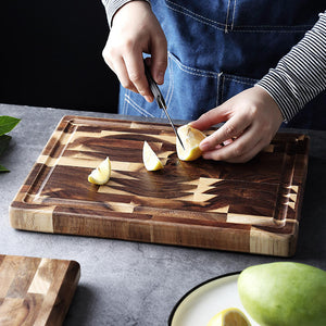 Enhance Your Culinary Experience with Our Kitchen Household Parquet Solid Wood Cutting Board