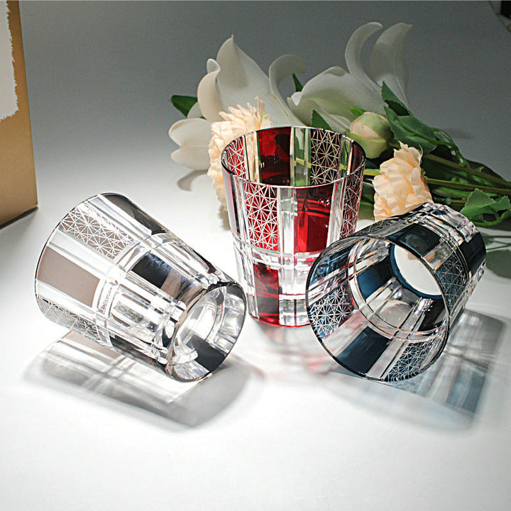 Elegant Crystal Glass Beverage Tumbler For Home Use