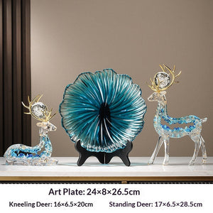Enhance Your Space with the Modern Luxury Deer Figurine Entryway Decor