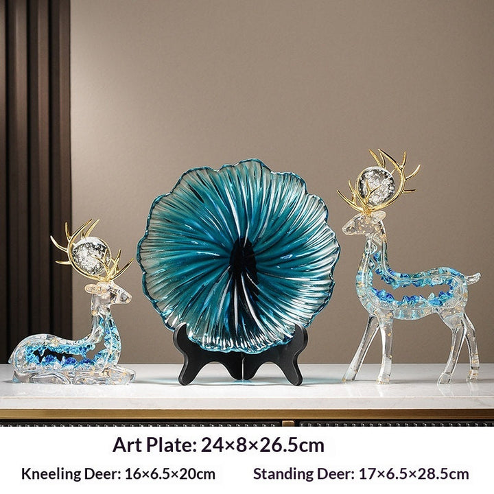Enhance Your Space with the Modern Luxury Deer Figurine Entryway Decor