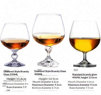 Elegant Crystal Glass Goblet For Brandy And Beverages