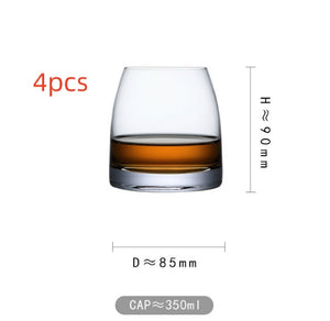 Elevate Your Drinking Experience with Our Thick Crystal Glass Whiskey Tumblers