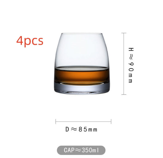 Elevate Your Drinking Experience with Our Thick Crystal Glass Whiskey Tumblers