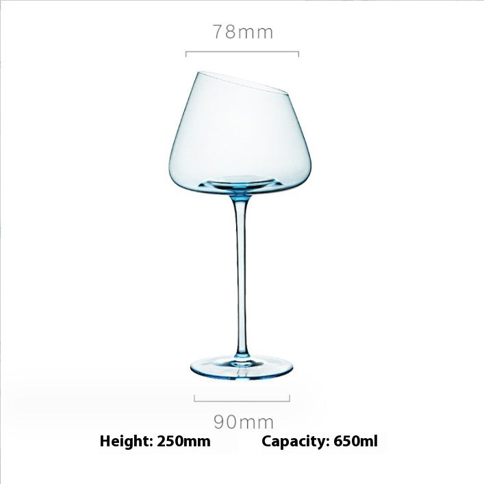 Elevate Your Drinking Experience with the Klein Blue Crystal Glass Goblet