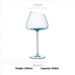 Elevate Your Drinking Experience with the Klein Blue Crystal Glass Goblet