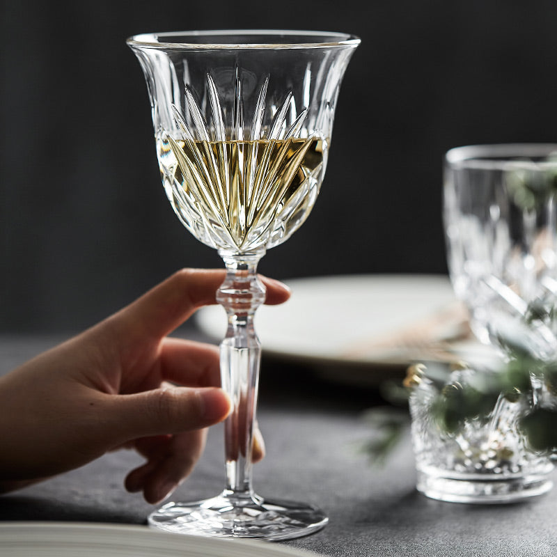 Vintage Luxury Crystal Goblet For Elegant Beverage Serving