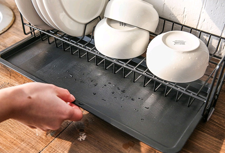 Multifunctional Double Layer Dish Drying Rack