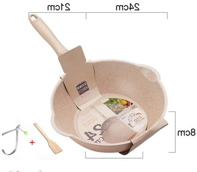 Deep Non Stick Small Frying Pan Home Wok Cookware