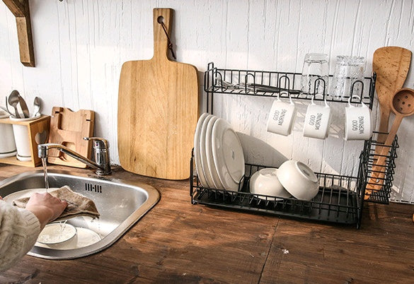 Multifunctional Double Layer Dish Drying Rack