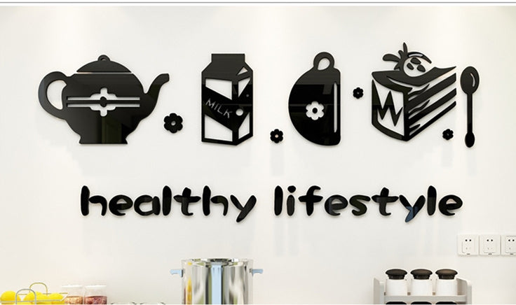 Cute Minimalist Kitchen Wall Decor Sticker
