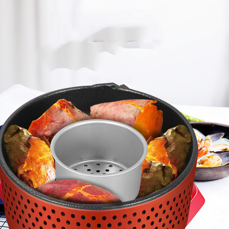 Multifunctional Charcoal BBQ Grill Shabu Roast Plate