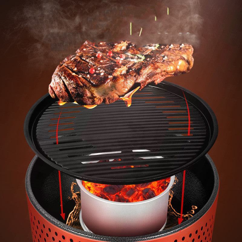 Multifunctional Charcoal BBQ Grill Shabu Roast Plate