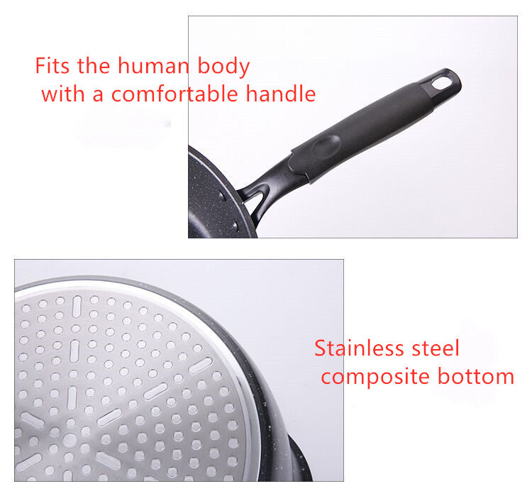 Deep Non Stick Small Frying Pan Home Wok Cookware