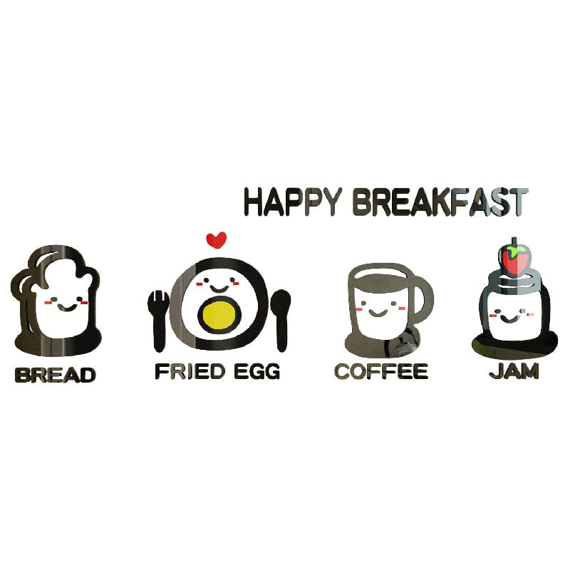 Cute Minimalist Kitchen Wall Decor Sticker