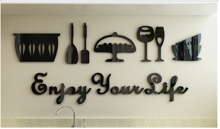 Cute Minimalist Kitchen Wall Decor Sticker