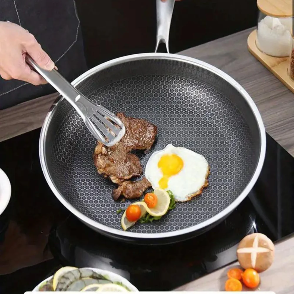 Premium Honeycomb Non Stick Frying Pan Induction Wok Cookware