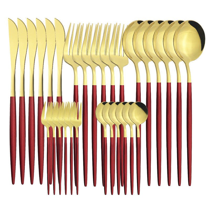 Stainless Steel Creative Cutlery Set Coffee Spoon Fruit Cake Fork