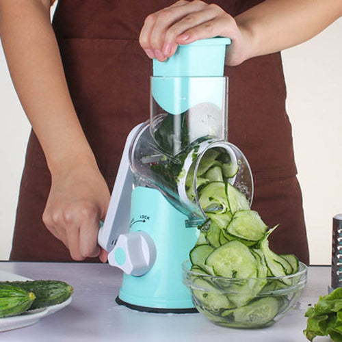 Multifunctional Round Mandoline Vegetable And Cheese Slicer