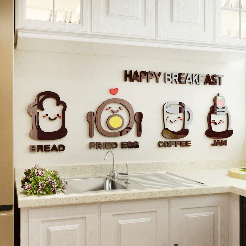 Cute Minimalist Kitchen Wall Decor Sticker