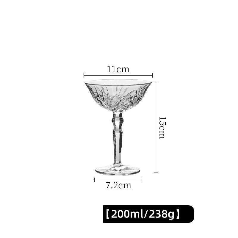 Vintage Luxury Crystal Goblet For Elegant Beverage Serving