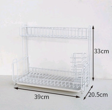 Multifunctional Double Layer Dish Drying Rack