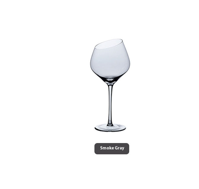 Beveled Crystal Goblet Electroplated Elegant Beverage Glass