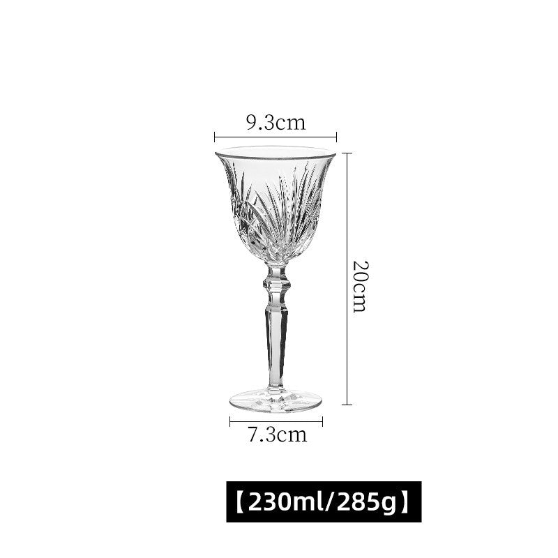 Vintage Luxury Crystal Goblet For Elegant Beverage Serving