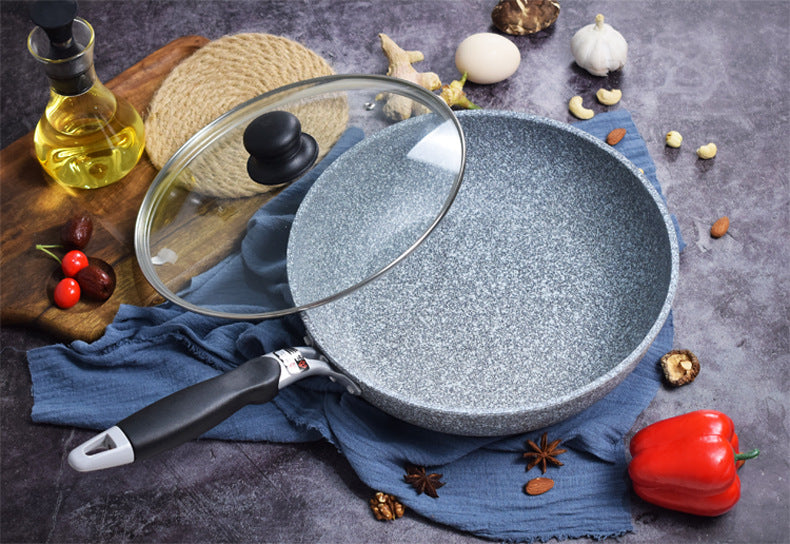 Japanese Maifan Stone Non Stick Deep Frying Wok Pan