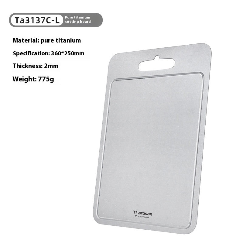 Pure Titanium Thickened Kitchen Cutting Board With Groove Household