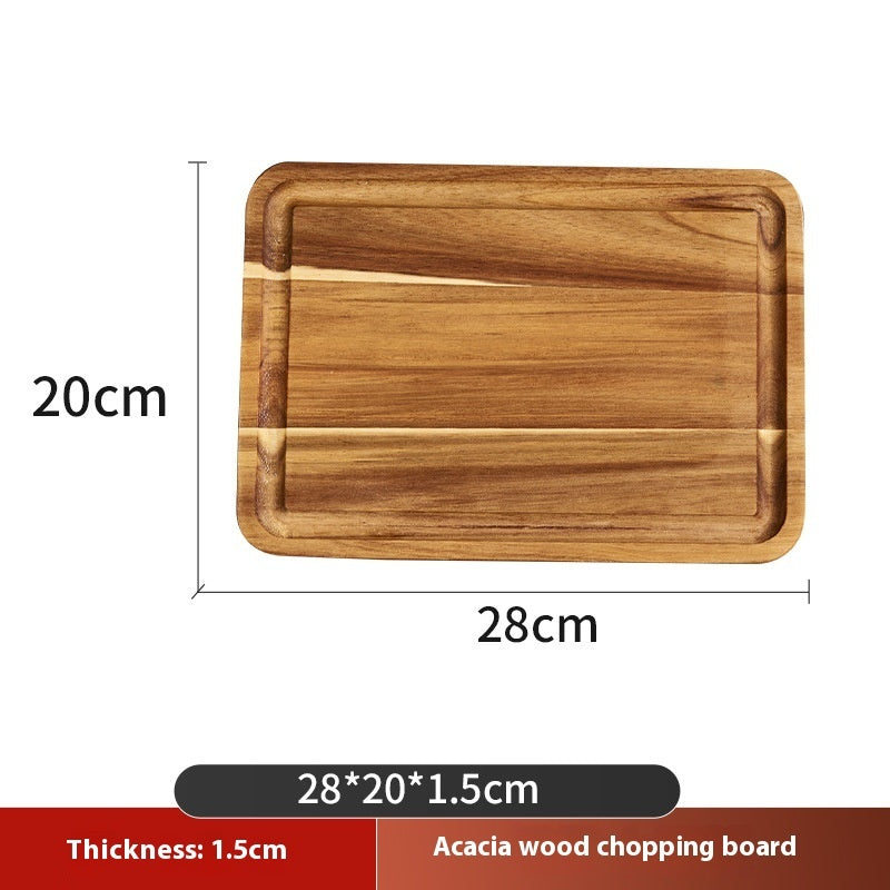 Acacia Wood Thickened Kitchen Chopping Board Household Cutting Board