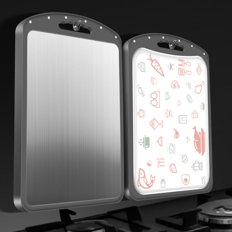 304 Stainless Steel Double Sided Kitchen Chopping Board
