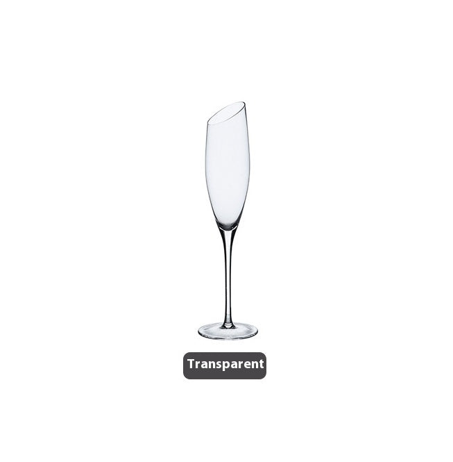 Beveled Crystal Goblet Electroplated Elegant Beverage Glass