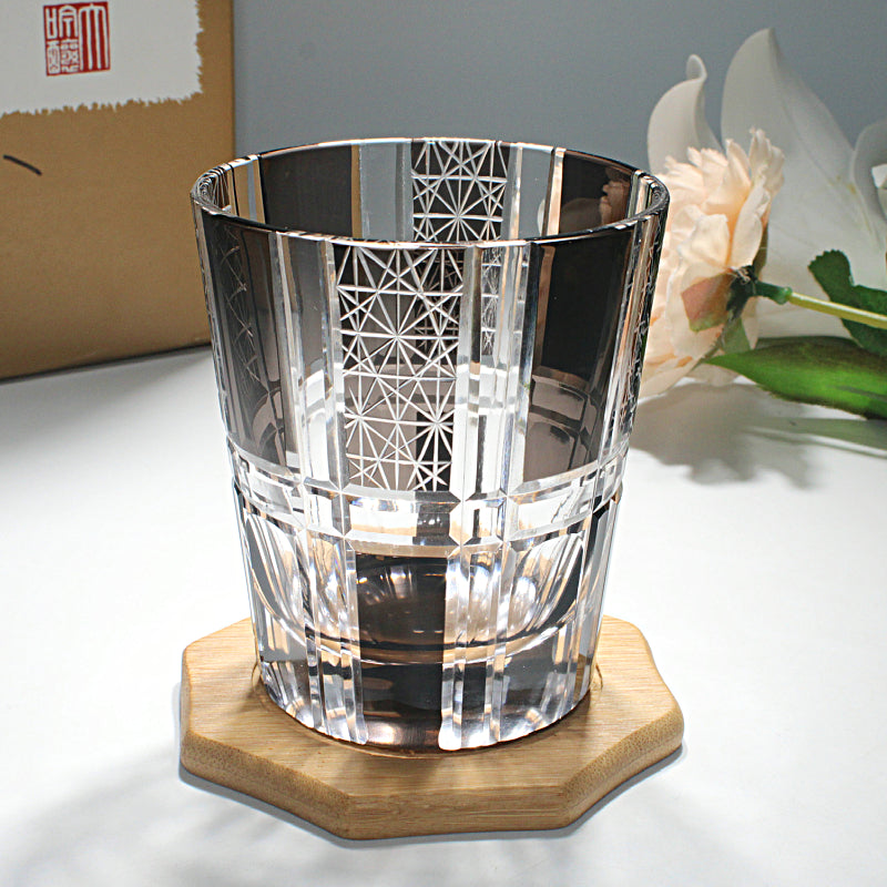Elegant Crystal Glass Beverage Tumbler For Home Use