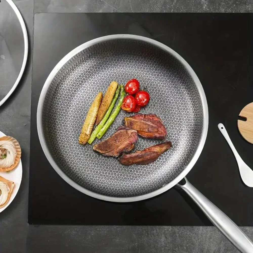 Premium Honeycomb Non Stick Frying Pan Induction Wok Cookware