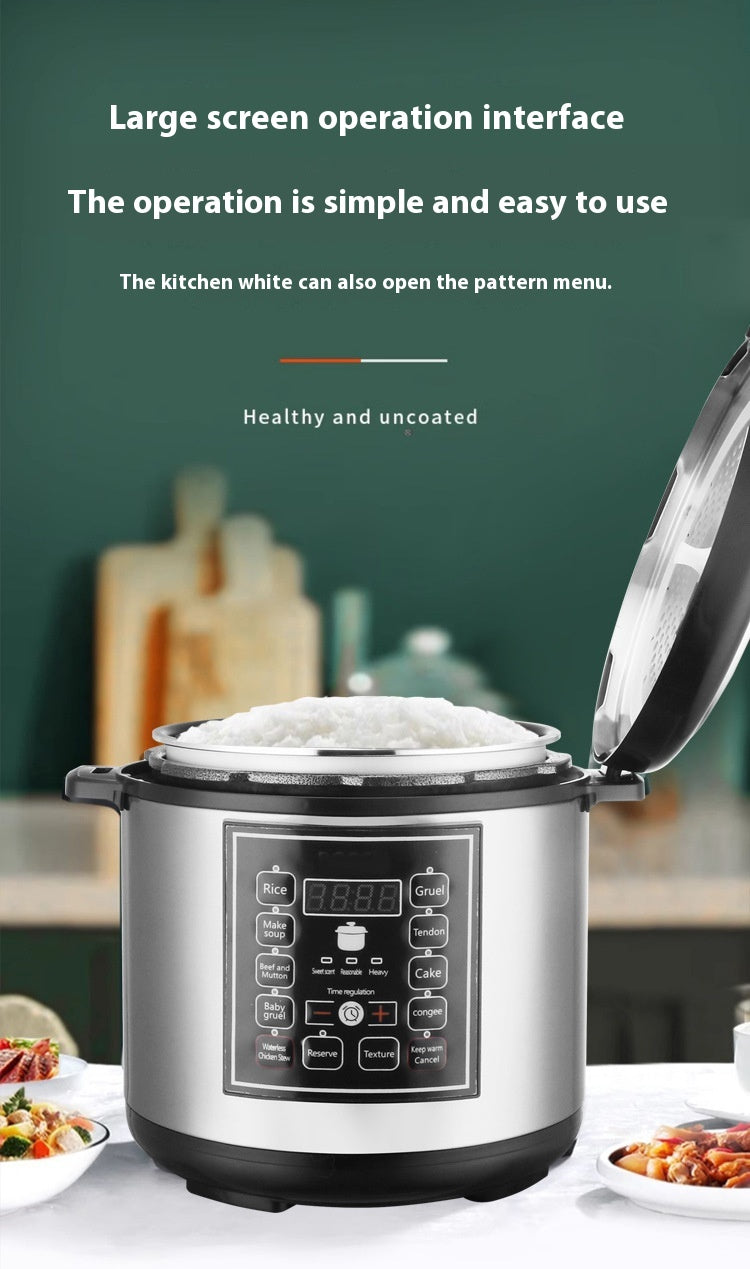5L Smart Multi Function Pressure Cooker Rice Cooker Timer Household