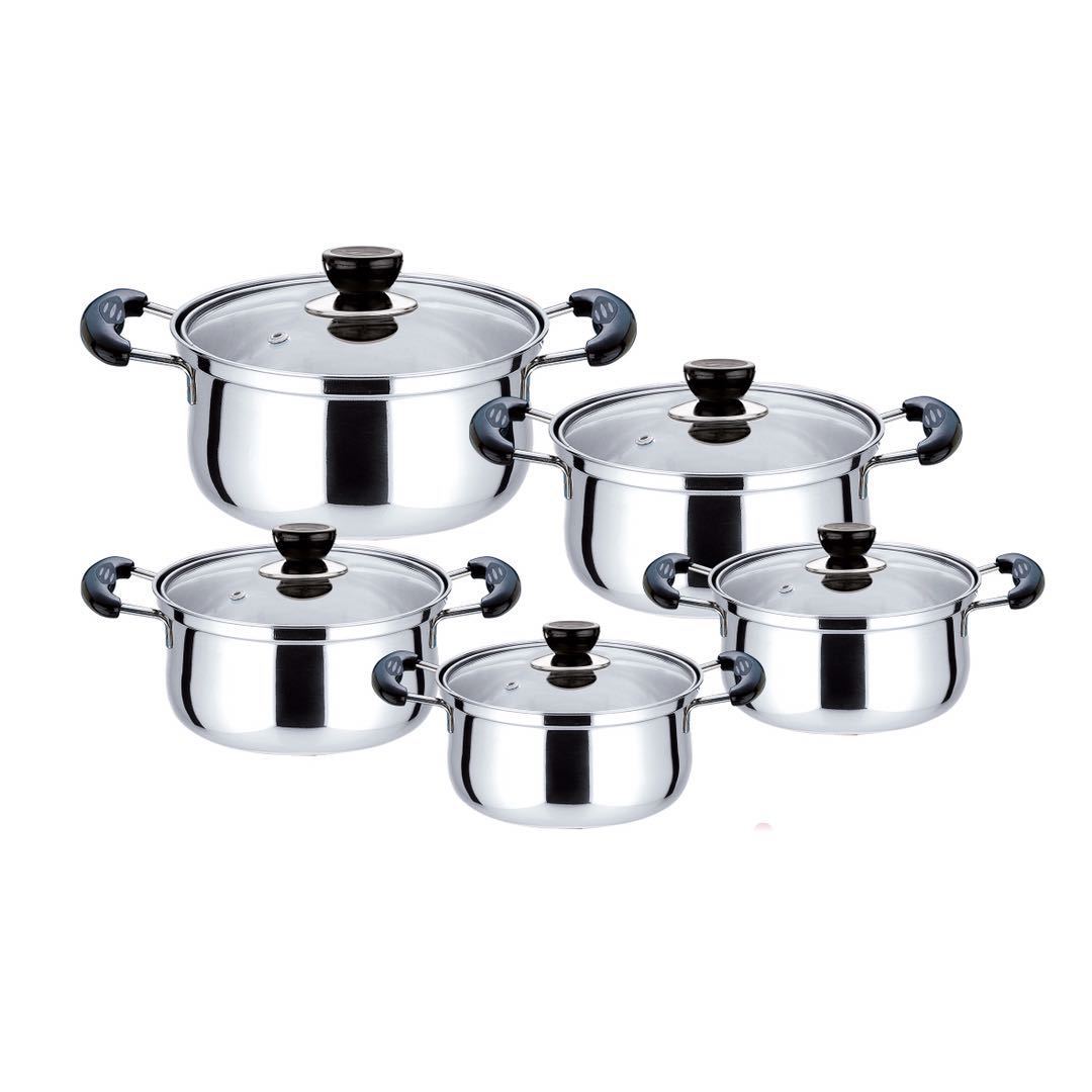 Stainless Steel Wire Handle Milk Pot Soup Pot Steamer Suit