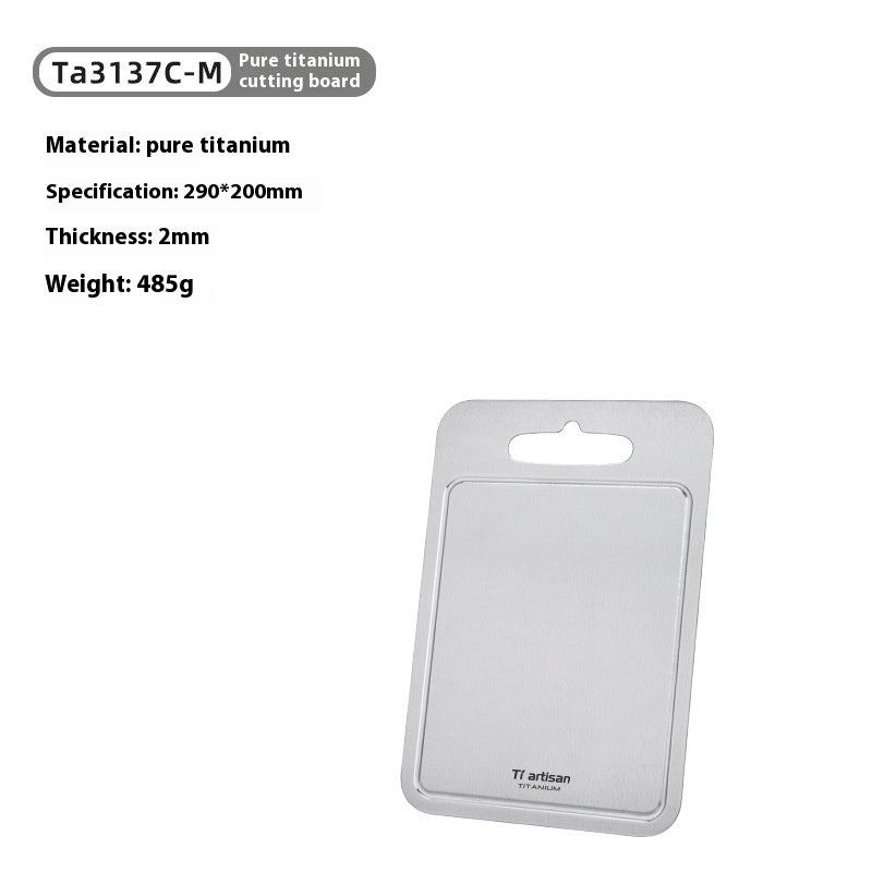 Pure Titanium Thickened Kitchen Cutting Board With Groove Household