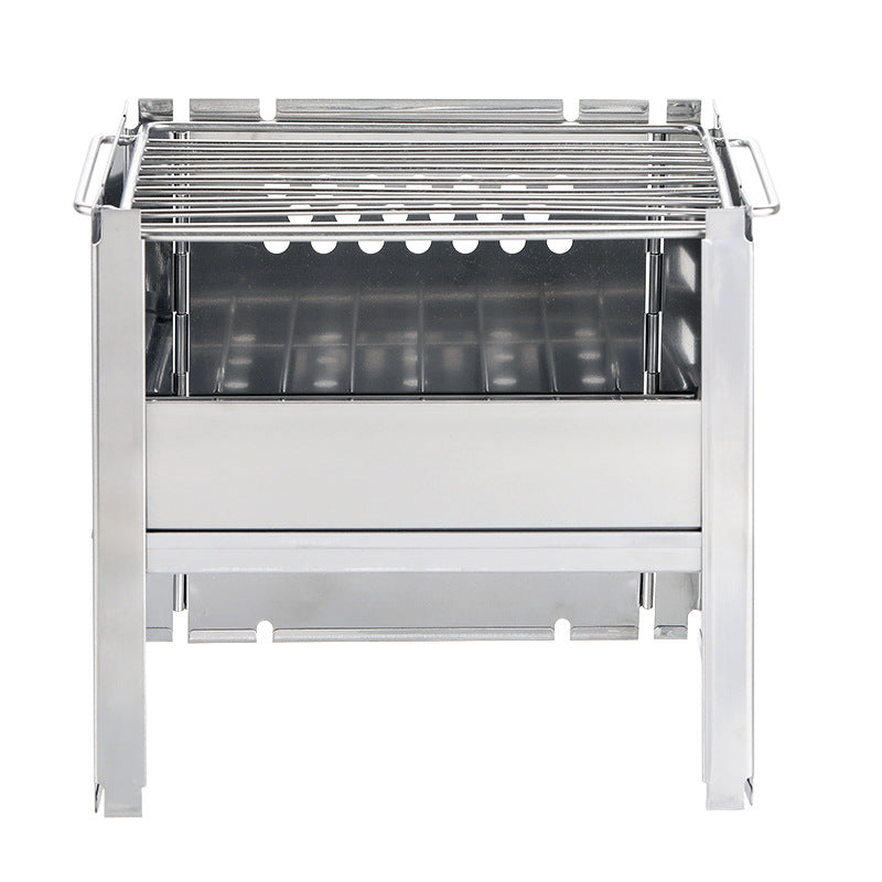 Portable Outdoor Stainless Steel Removable Camping BBQ Grill
