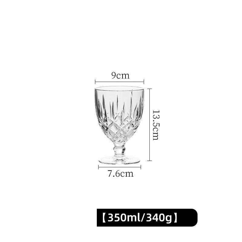 Vintage Luxury Crystal Goblet For Elegant Beverage Serving